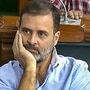 Congress MP Rahul Gandhi during the debate on Motion of no-Confidence in the Lok Sabha in the ongoing Monsoon session of Parliament, in New Delhi, Tuesday, Aug. 8, 2023. (PTI)